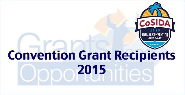 CoSIDA Convention Grant Recipients Announced